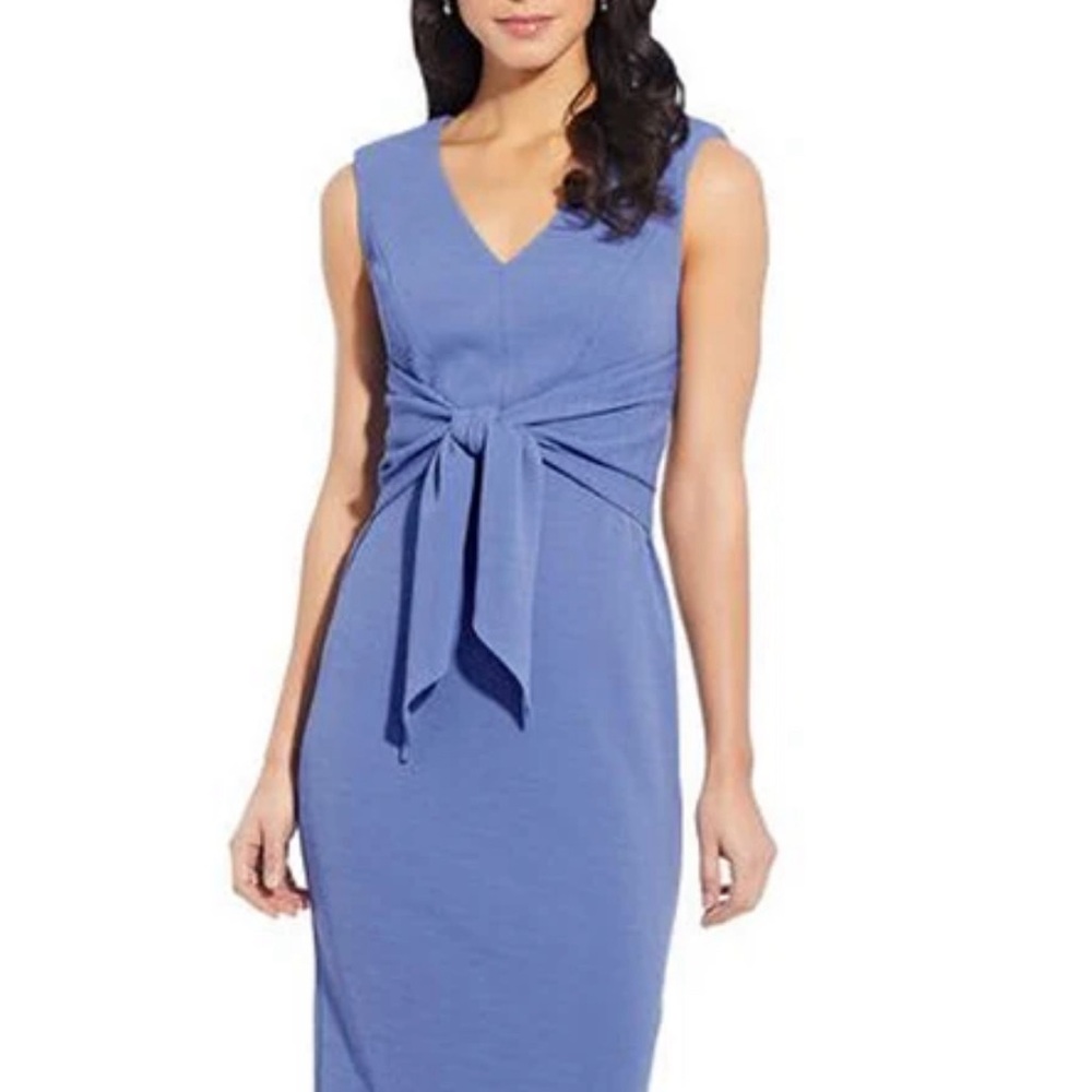 NWT Bloomingdale’s size 12 Adrianna Papell
Rio Knit Tie-Front Sheath Dress $129